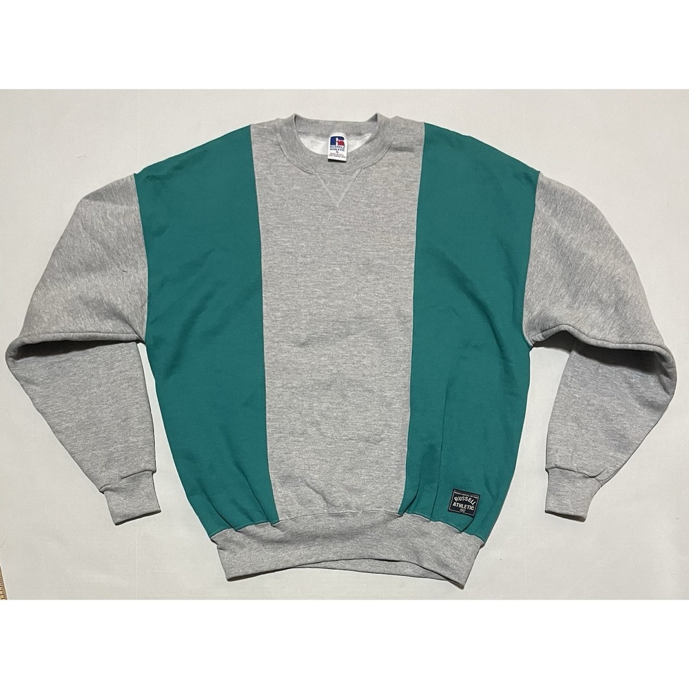 Vintage Russell Athletic Sweatshirt Mens XL Gray Made in USA Crewneck Fleece 90s